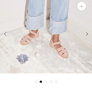 NWOT Freda Salvador sera fisherman sandals flats suede tan beige neutral 9